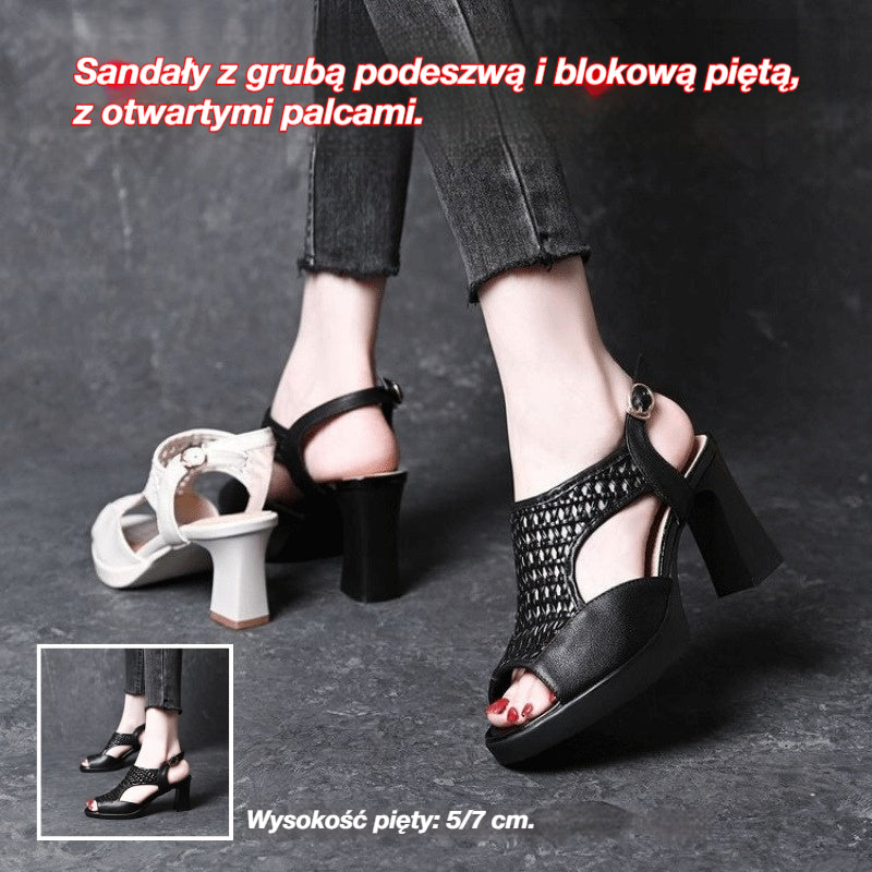 🔥 -45% ZNIŻKI 🔥 Sandały Damskie Lato 2026 – Na Platformie, Płaskie, Open Toe (5/7 cm) | Rozmiary 35-40