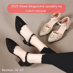💞【35~40】2025 Nowe stylowe sandały na niskim obcasie