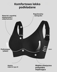 😍【Zestaw 4 szt.】Bezszwowy biustonosz bez fiszbin dla kobiet ❤️【40–95 kg】