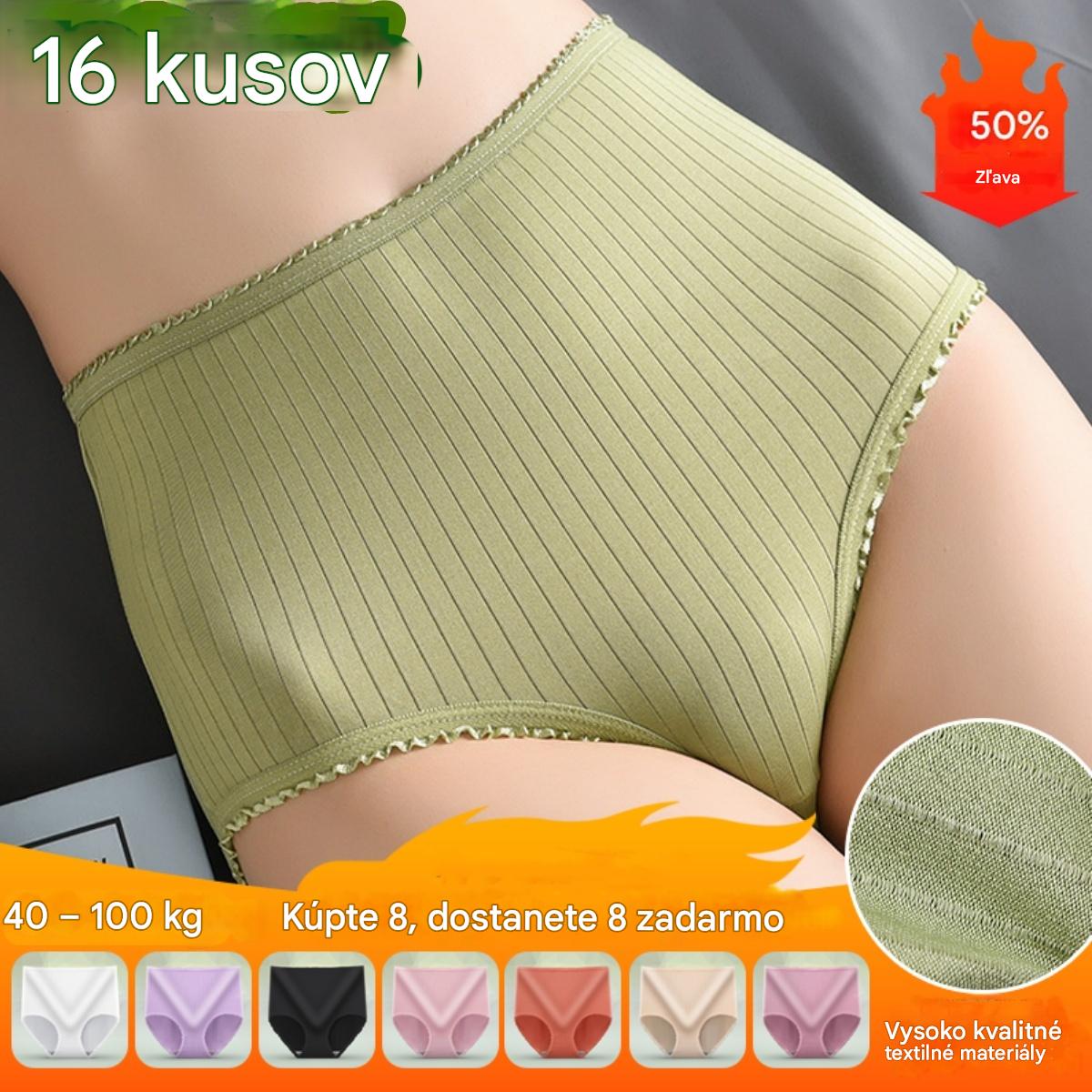💖(8sztuk) Ostatni dzień z 50% rabatem: Majtki z wysokim stanem, wodoodporne i antybakteryjne