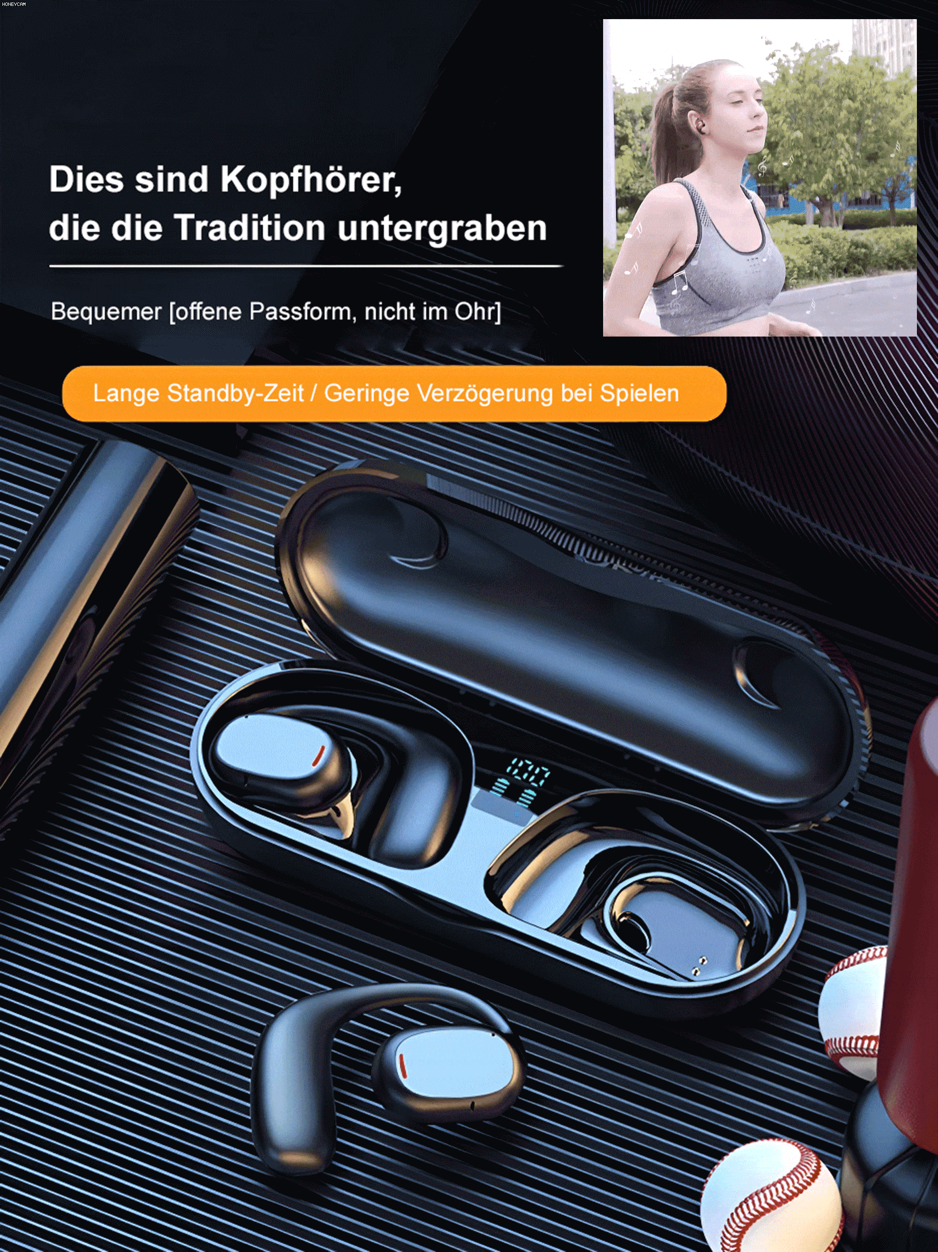 🎧🎧Bezprzewodowy zestaw słuchawkowy Bluetooth z redukcją szumów, może być używany przez miesiąc na jednym ładowaniu.