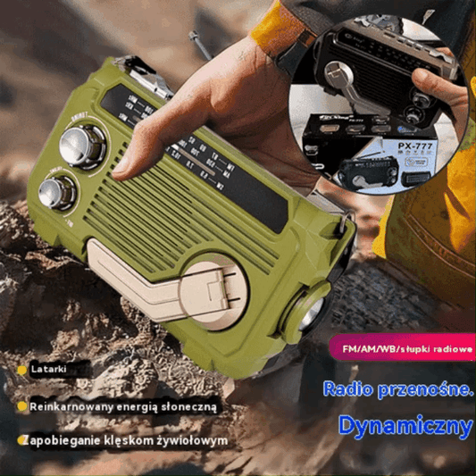 👍Oferta w połowie ceny📻Przenośne wielofunkcyjne radio AM i latarka
