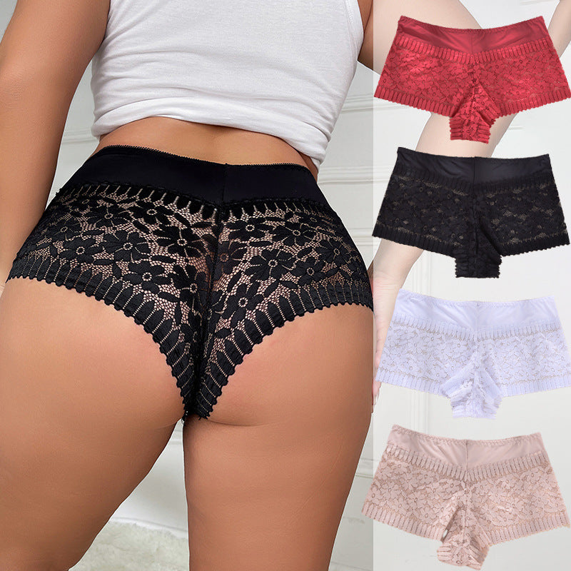 🔥🔥50% ZNIŻKI🔥🔥【4 sztuki】Majtki koronkowe damskie z wysokim stanem w dużym rozmiarze