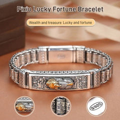 👑 Moda męska | Bransoletka Pixiu ze Srebra 925 💎 Elegancki amulet szczęścia
