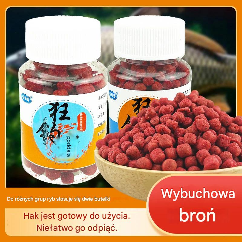 🎣🔥🔥 【Złów rybę w kilka sekund】 🎣【Kup 2 butelki, otrzymaj 2 GRATIS】4 butelki – świeża, granulowana przynęta z białkiem zwierzęcym