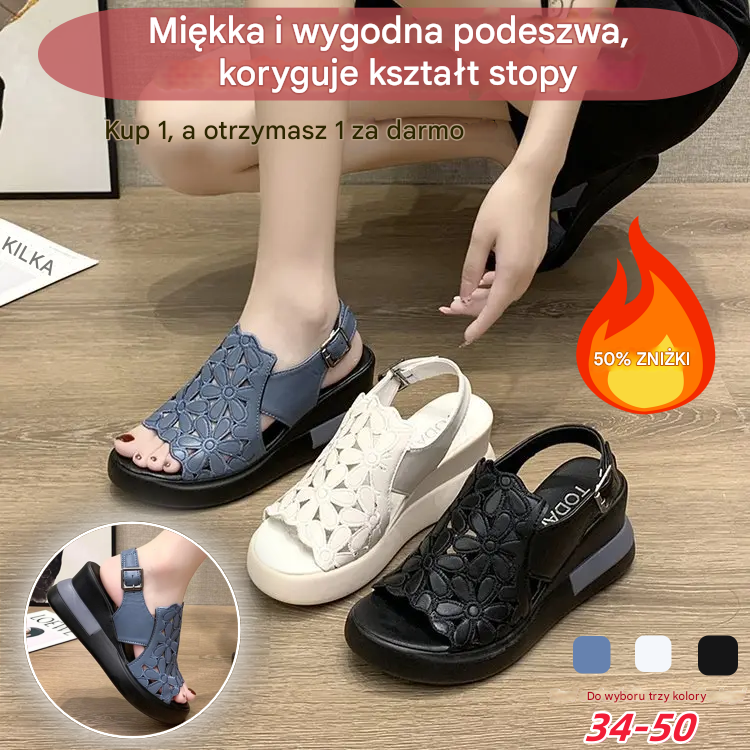 🔥【45% OFF】🔥【35-40】Sandały retro z miękką podeszwą i miękką podeszwą