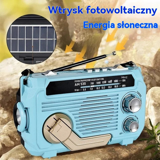 👍Oferta w połowie ceny📻Przenośne wielofunkcyjne radio AM i latarka