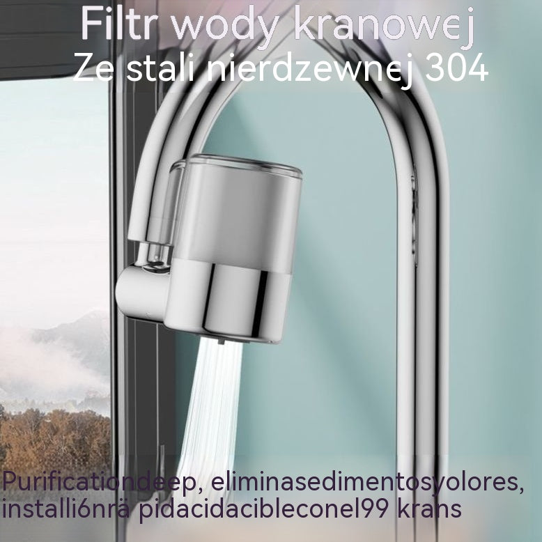 💧【Oferta ograniczona czasowo: 50% zniżki】✨ Filtr do kranu ze stali nierdzewnej 304 | Głęboka filtracja, usuwa osady i zapachy, szybka instalacja kompatybilna z 99% kranów 🚰。