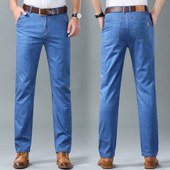 ✨👖 【Biznesowe męskie spodnie – bestseller】Proste, luźne i uniwersalne jeansy męskie w dużych rozmiarach