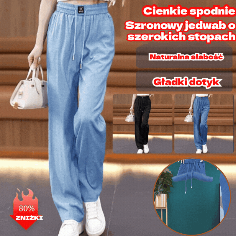 👖49% zniżki❤️【40-100 kg】2026 nowe wysokiej jakości miękkie, swobodne spodnie z drapowaniem
