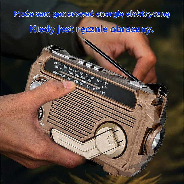 👍Oferta w połowie ceny📻Przenośne wielofunkcyjne radio AM i latarka
