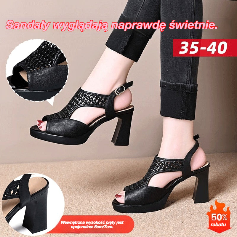 🔥 -45% ZNIŻKI 🔥 Sandały Damskie Lato 2026 – Na Platformie, Płaskie, Open Toe (5/7 cm) | Rozmiary 35-40