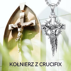 🔥Naszyjnik z krzyżem i aureolą z cierni